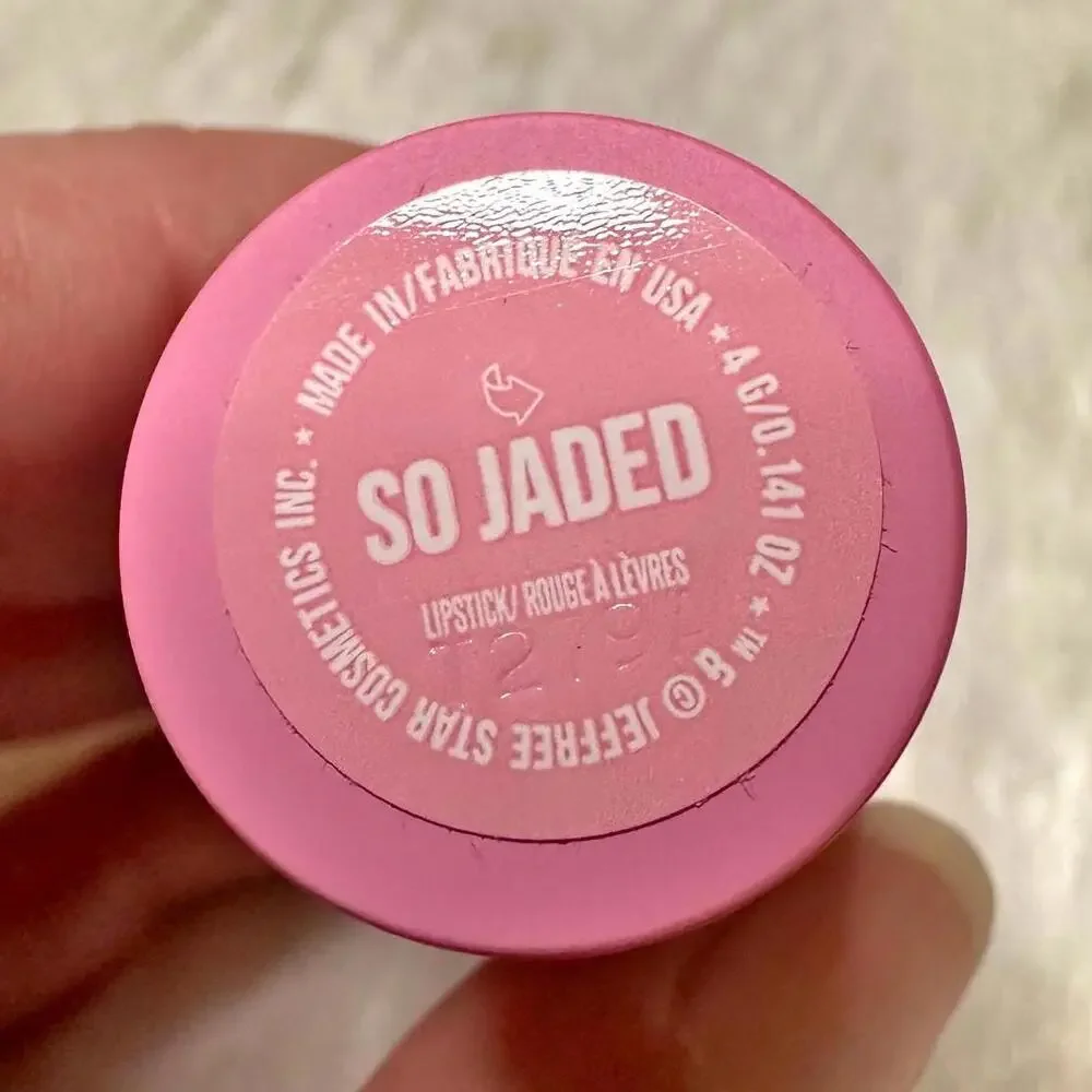 NIB Jeffree Star So Jaded Velvet Trap Lipstick Full Size 4g